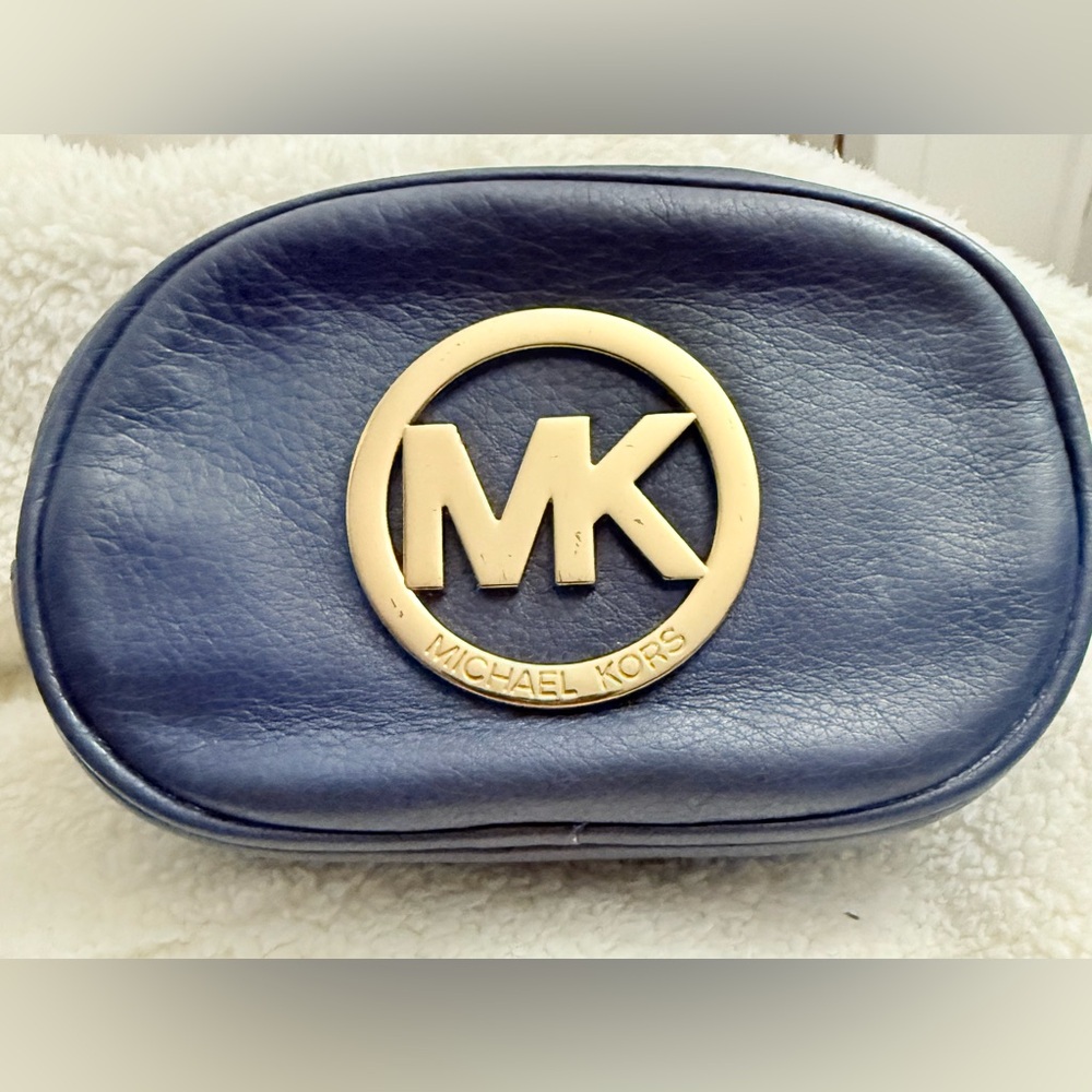 Michael Kors Navy Blue cosmetic Pouch